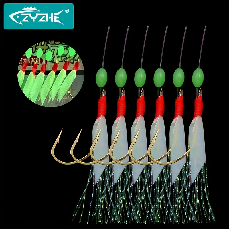Fishing Hook Assortment - ZYZHE 1/3/5 أكياس خطافات صيد سابيكي