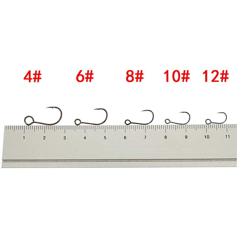 OUTKIT 12 قطعة لصيد الأسماك إغ - مراجعة Fishing Hook Barbless وسعره